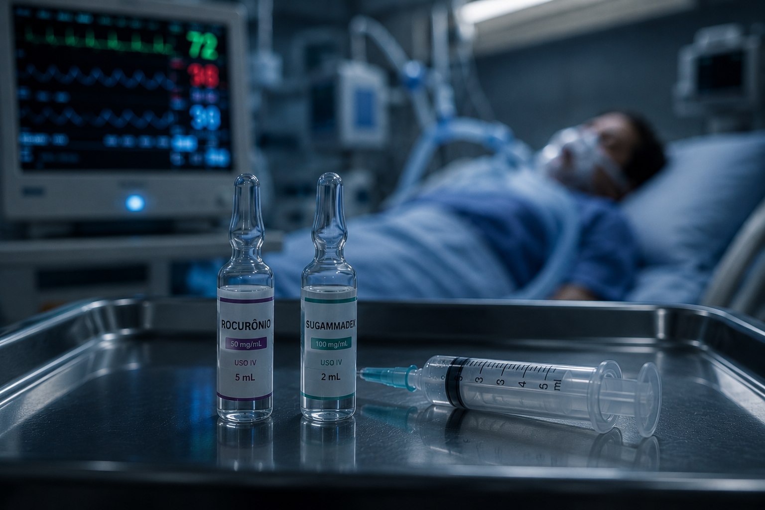 Rocurônio Contínuo: Diluição, Dose e Sugammadex
