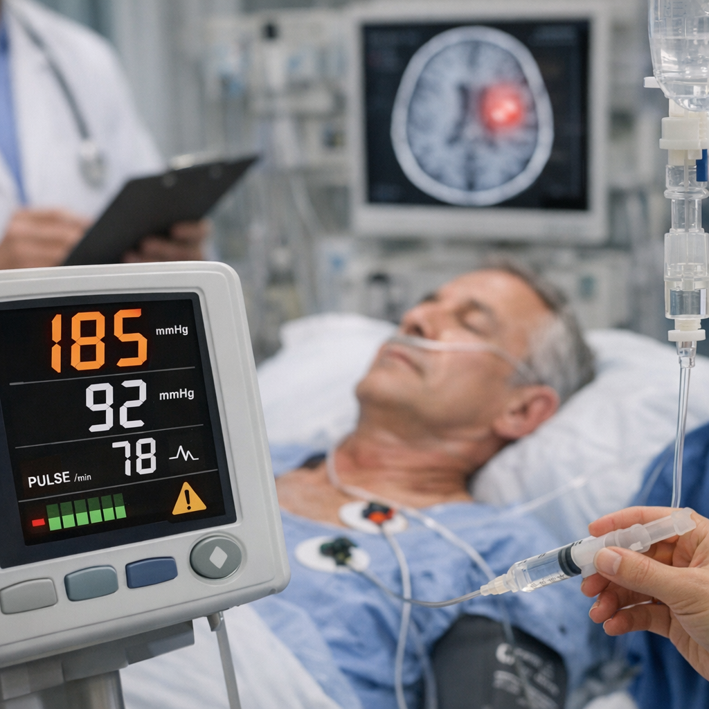 Pressão arterial no AVC: quando tratar e quais metas usar antes e depois da trombólise